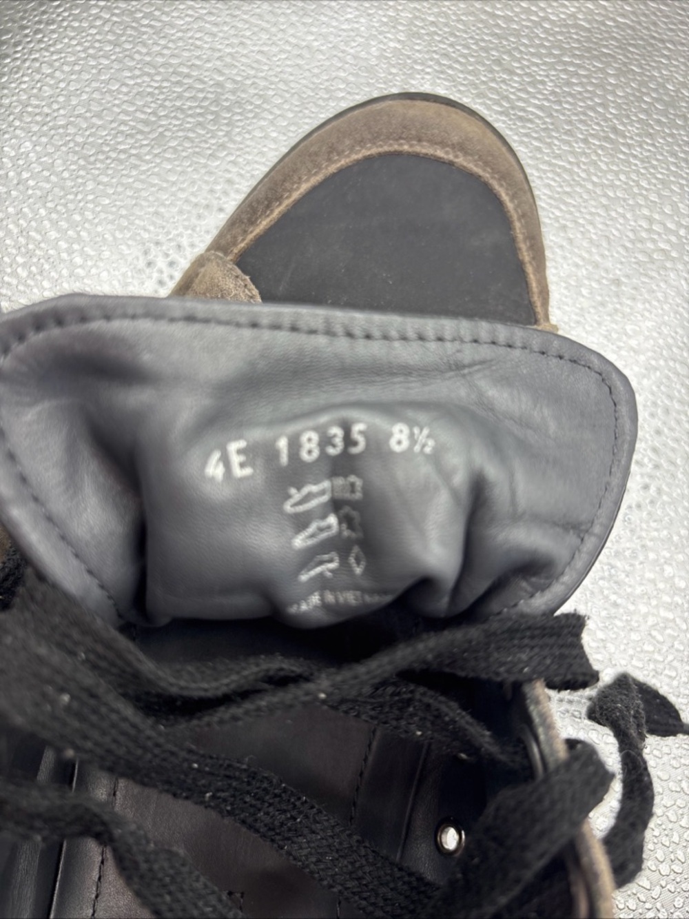 Prada Sport Men's Gray Suede Nylon Low-Top Sneakers 4E 1835 Prada size 8.5 US9.5 - Picture 13 of 16